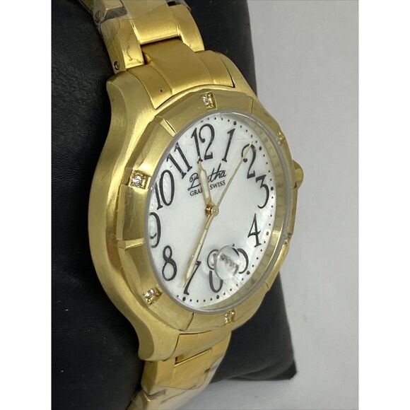 Bertha Grand Jaclyn MOP 316L Women's Stainless Steel Analog Quartz Watch XR183 - Picture 5 of 12